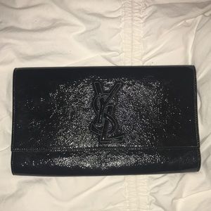 Black YSL Clutch